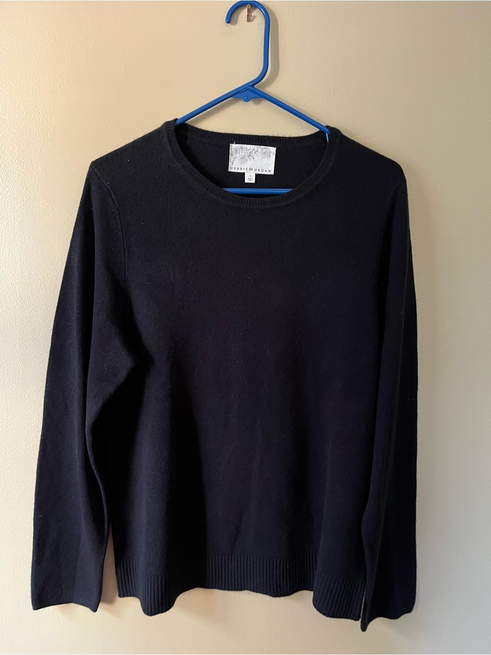Debbie Morgan Black Crewneck Sweater